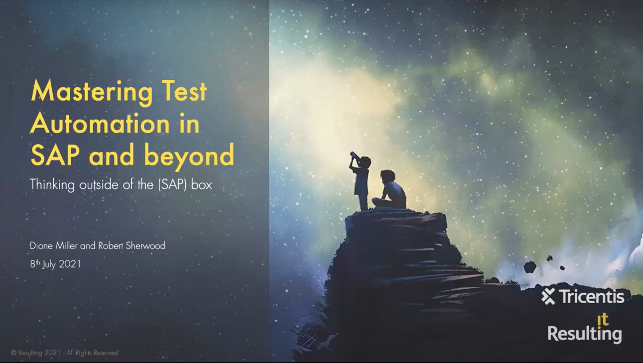 Mastering Test Automation In Sap And Beyond On Demand Webinar